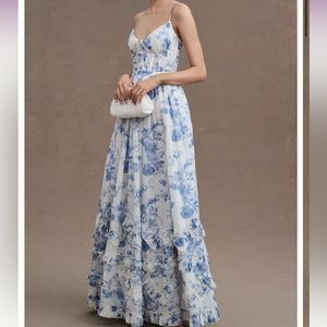 Victoria Chapman Carmen dress blue